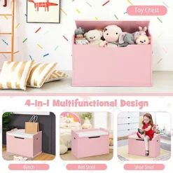 Costway Wooden Toy Box Lift-Top Storage Chest Seating Bench 8 Costway Wooden Toy Box Lift-Top Storage Chest Seating Bench -Furniture Store costway wooden toy box lift top storage chest seating bench9984708997460 03c MP