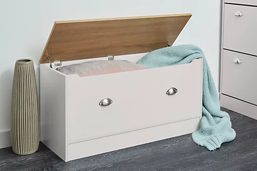 Cream & Oak Living Storage Blanket Box