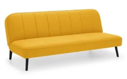 Curved Back Sofa Bed - Mustard