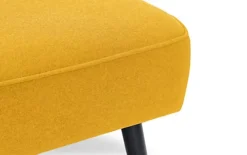Curved Back Sofa Bed - Mustard -Furniture Store curved back sofa bed mustard0600736067911 04c MP
