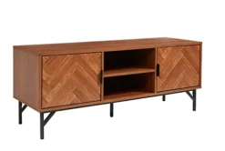 Dark Chevron Television TV Entertainment Storage Cabinet -Furniture Store dark chevron television tv entertainment storage cabinet5016319136045 02c MP