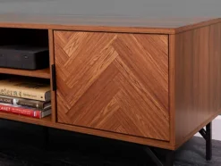 Dark Chevron Television TV Entertainment Storage Cabinet -Furniture Store dark chevron television tv entertainment storage cabinet5016319136045 04c MP