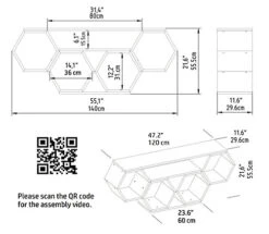 Decorotika Honey TV Stand TV Unit For TVs Up To 55 Inch 9 Decorotika Honey TV Stand TV Unit For TVs Up To 55 Inch -Furniture Store decorotika honey tv stand tv unit for tvs up to 55 inch8681529331572 04c MP
