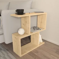 Decorotika Sawyer Side End Table Coffee Table Cocktail Table (Oak Pattern)