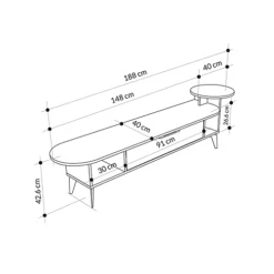 Decortie Ada Modern TV Stand Multimedia Centre TV Unit White Mocha Grey With Storage Cabinet 188cm -Furniture Store decortie ada modern tv stand multimedia centre tv unit white mocha grey with storage cabinet 188cm8680812121470 03c MP