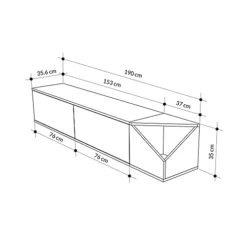 Decortie Aulos Modern TV Stand Multimedia Centre TV Unit White Mocha Grey With Storage Cabinet 190cm -Furniture Store decortie aulos modern tv stand multimedia centre tv unit white mocha grey with storage cabinet 190cm8680812120633 03c MP