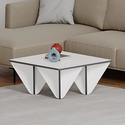 Decortie Diamond Modern Coffee Table White Anthracite Grey Multipurpose H 38cm 3 Decortie Diamond Modern Coffee Table White Anthracite Grey Multipurpose H 38cm