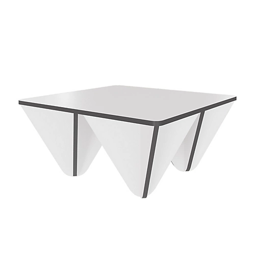 Decortie Diamond Modern Coffee Table White Anthracite Grey Multipurpose H 38cm 4 Decortie Diamond Modern Coffee Table White Anthracite Grey Multipurpose H 38cm - Image 2