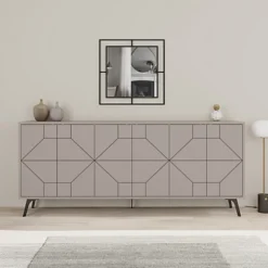 Decortie Dune Console Sideboard Display Unit 183 Mocha Grey