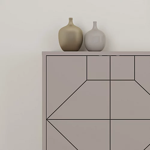 Decortie Dune Console Sideboard Display Unit 183 Mocha Grey 6 Decortie Dune Console Sideboard Display Unit 183 Mocha Grey - Image 4