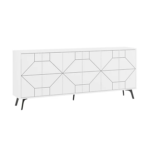 Decortie Dune Console Sideboard Display Unit 183 White 4 Decortie Dune Console Sideboard Display Unit 183 White - Image 2