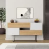 Decortie Eros Console Sideboard Display Unit Oak White 2 Decortie Eros Console Sideboard Display Unit Oak White -Furniture Store decortie eros console sideboard display unit oak white8680812120961 01c MP
