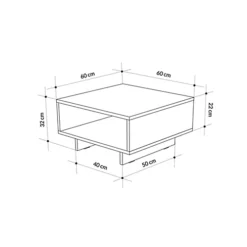 Decortie Hola Modern Coffee Table White Anthracite Grey Multipurpose H 32cm -Furniture Store decortie hola modern coffee table white anthracite grey multipurpose h 32cm8680812148576 03c MP