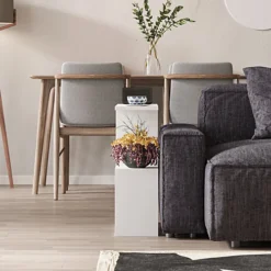 Decortie Homemania Modern Side End Coffee Table White Multipurpose H 60cm 5 Tier 9 Decortie Homemania Modern Side End Coffee Table White Multipurpose H 60cm 5 Tier -Furniture Store decortie homemania modern side end coffee table white multipurpose h 60cm 5 tier8680812108792 06c MP