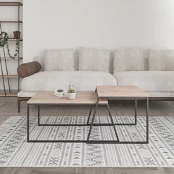 Decortie Pal Modern Coffee Table Oak Multipurpose H 38cm