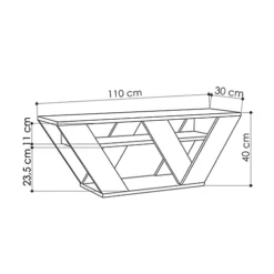 Decortie Pipralla Modern TV Stand Multimedia Centre TV Unit White With Shelves 110cm 8 Decortie Pipralla Modern TV Stand Multimedia Centre TV Unit White With Shelves 110cm -Furniture Store decortie pipralla modern tv stand multimedia centre tv unit white with shelves 110cm8680812124228 03c MP