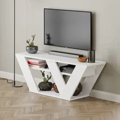 Decortie Pipralla Modern TV Stand Multimedia Centre TV Unit White With Shelves 110cm 9 Decortie Pipralla Modern TV Stand Multimedia Centre TV Unit White With Shelves 110cm -Furniture Store decortie pipralla modern tv stand multimedia centre tv unit white with shelves 110cm8680812124228 04c MP