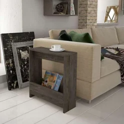 Decortie Simpi Modern Side End Table Dark Coffee Multipurpose With Creativeness H 60cm 2 Tier -Furniture Store decortie simpi modern side end table dark coffee multipurpose with creativeness h 60cm 2 tier8680812109294 06c MP