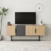 Decortie Tontini Modern TV Stand Multimedia Centre TV Unit Oak Anthracite Grey With Storage Cabinet 140cm -Furniture Store decortie tontini modern tv stand multimedia centre tv unit oak anthracite grey with storage cabinet 140cm8680812121371 01c MP