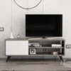 Decortie Venga Tv Unit Dark Coffee - White