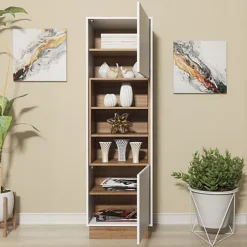 Display Cabinet Sideboard Cabinet Cupboard TV Stand Living Room Oak & White 9 Display Cabinet Sideboard Cabinet Cupboard TV Stand Living Room Oak & White -Furniture Store display cabinet sideboard cabinet cupboard tv stand living room oak white5060970908961 04c MP