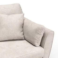 Furniturebox Ida Cream Multitone 3 Seater Upholstered Linen Sofa With Scatter Cushions And Birch Wood Frame -Furniture Store furniturebox ida cream multitone 3 seater upholstered linen sofa with scatter cushions and birch wood frame5056542691799 04c MP