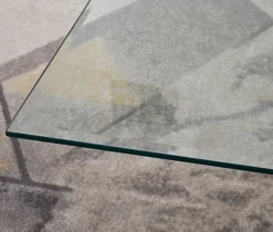 Furniturebox Leonardo Rectangular Glass Coffee Table With Silver Chrome Metal Angled Starburst Legs For Modern Living Rooms -Furniture Store furniturebox leonardo rectangular glass coffee table with silver chrome metal angled starburst legs for modern living rooms5056542635885 04c MP