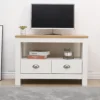 FurnitureHMD Corner TV Stand Unit Two Drawers Television Cabinet With Open Shelf White And Oak -Furniture Store furniturehmd corner tv stand unit two drawers television cabinet with open shelf white and oak8011727253886 01c MP