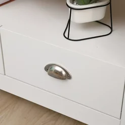 FurnitureHMD Corner TV Stand Unit Two Drawers Television Cabinet With Open Shelf White And Oak -Furniture Store furniturehmd corner tv stand unit two drawers television cabinet with open shelf white and oak8011727253886 04c MP