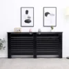 FurnitureHMD Modern Radiator Cover High Gloss Black Decorative Cabinet For Living Room, Bedroom,Horizontal Slats,Extra Large -Furniture Store furniturehmd modern radiator cover high gloss black decorative cabinet for living room bedroom horizontal slats extra large8414796088968 01c MP