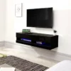 GFW Galicia 120cm Wall TV Unit With LED Black -Furniture Store gfw galicia 120cm wall tv unit with led black5060516212200 01c MP