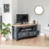 GFW Lancaster Corner TV Unit Slate Blue