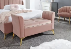 GFW Pettine Ottoman Storage Bench Blush Pink