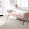 GFW Turin Upholstered Window Seat Blush Pink