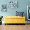 GFW Verona Ottoman Storage Bench Mustard