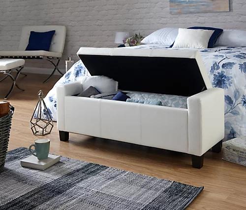 GFW Verona Ottoman Storage Bench White 4 GFW Verona Ottoman Storage Bench White - Image 2