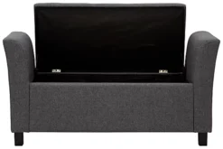 GFW Verona Upholstered Window Seat Charcoal Grey -Furniture Store gfw verona upholstered window seat charcoal grey5060516217632 04c MP