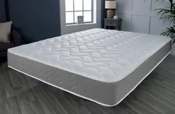Grey Memory Foam Hybrid Sprung Mattress Double