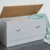 Grey & Oak Home Living Storage Blanket Box -Furniture Store grey oak home living storage blanket box5016319106802 01c MP