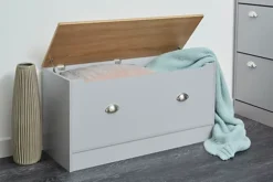 Grey & Oak Home Living Storage Blanket Box