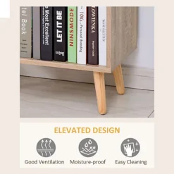 HOMCOM 121x60 Freestanding Storage Cabinet 4 Legs 5 Compartments Furniture Grey 9 HOMCOM 121x60 Freestanding Storage Cabinet 4 Legs 5 Compartments Furniture Grey -Furniture Store homcom 121x60 freestanding storage cabinet 4 legs 5 compartments furniture grey5056399109799 06c MP