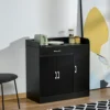 HOMCOM Modern Sideboard With Storage Cabinet, Floor Cupboard Drawer Black 1 HOMCOM Modern Sideboard With Storage Cabinet, Floor Cupboard Drawer Black -Furniture Store homcom modern sideboard with storage cabinet floor cupboard drawer black5056534585396 01c MP
