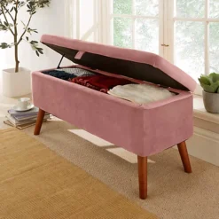 Home Source Carson Buttoned Storage Ottoman Blush Pink 5 Home Source Carson Buttoned Storage Ottoman Blush Pink -Furniture Store home source carson buttoned storage ottoman blush pink5056065436075 02c MP