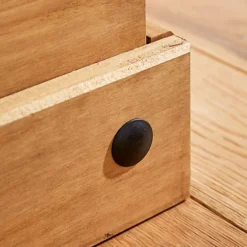 Home Source Corona Solid Pine Storage Ottoman Waxed Finish -Furniture Store home source corona solid pine storage ottoman waxed finish5056065427158 04c MP