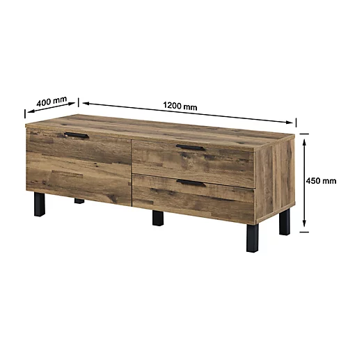 Home Source Newton TV Cabinet Oak 6 Home Source Newton TV Cabinet Oak - Image 4