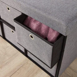 Home Source Sofia 6 Drawer Folding Ottoman Grey 8 Home Source Sofia 6 Drawer Folding Ottoman Grey -Furniture Store home source sofia 6 drawer folding ottoman grey5056065432923 03c MP