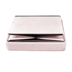 Home Source Sofia Velvet Square Folding Storage Ottoman Blush Pink -Furniture Store home source sofia velvet square folding storage ottoman blush pink5056065432770 04c MP
