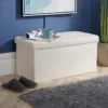 Home Source Teddy Fur Folding Storage Ottoman Cream -Furniture Store home source teddy fur folding storage ottoman cream5056065457742 01c MP