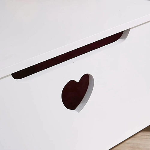 Home Source Zoe Toy Storage Ottoman Chest White 6 Home Source Zoe Toy Storage Ottoman Chest White - Image 4