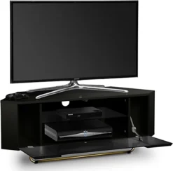 Homeology Hampshire Corner-Friendly Gloss Black With Black Beam-Thru Remote Friendly Door Up To 50" Flat Screen TV Cabinet -Furniture Store homeology hampshire corner friendly gloss black with black beam thru remote friendly door up to 50 flat screen tv cabinet5060459208476 04c MP